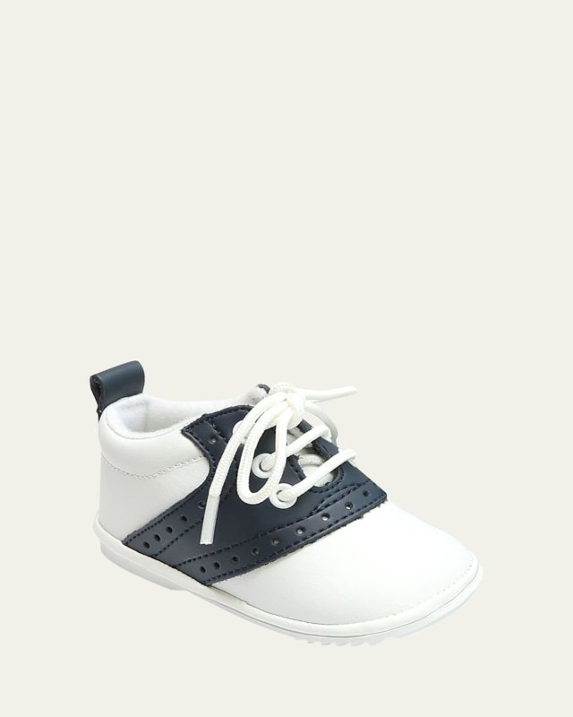 Boy's Austin Two-Tone Leather Saddle Oxford Shoes,
